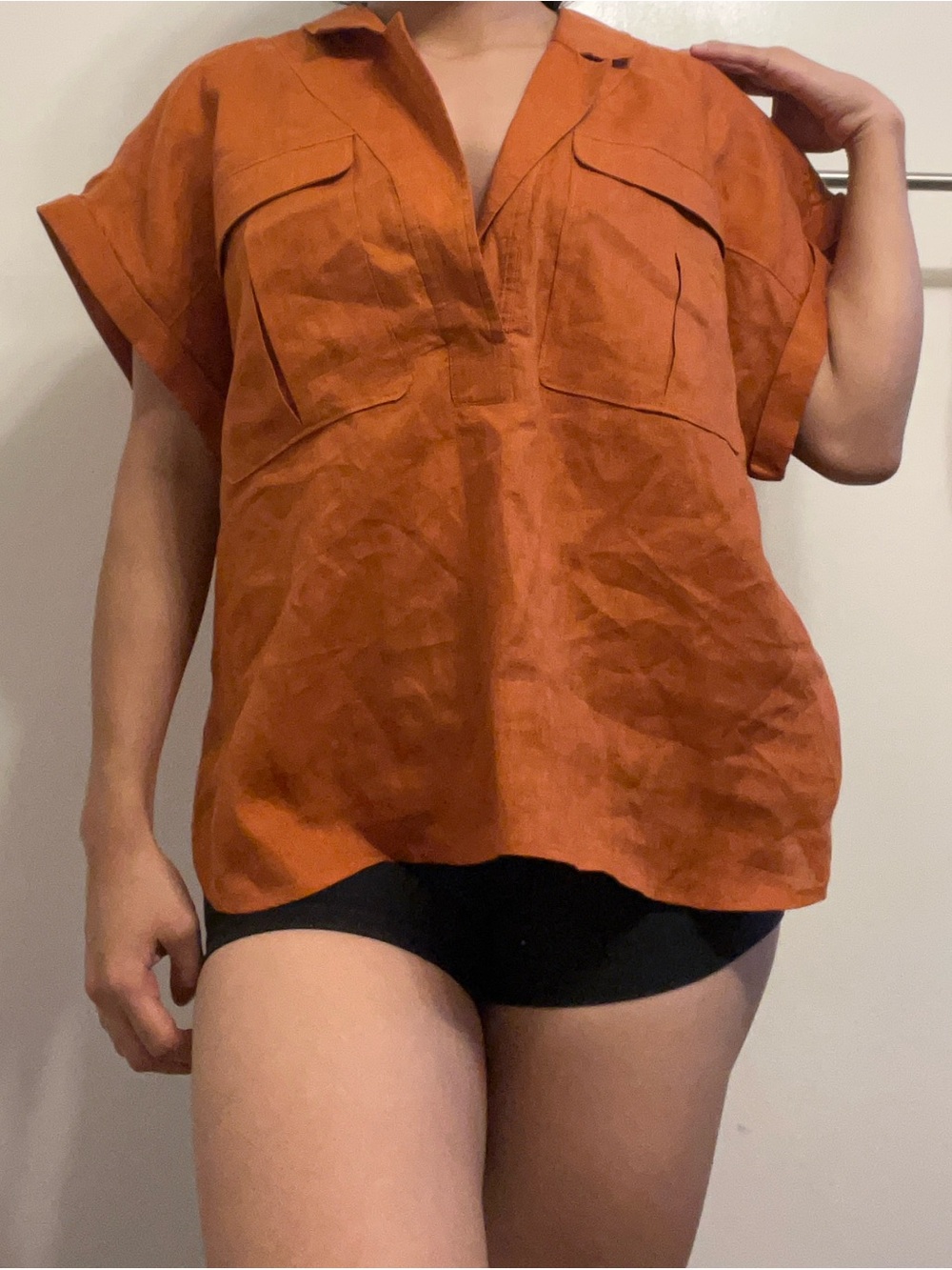 O26 By Anthropology Linen Top
